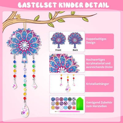 Craft kit kids wind chimes craft set kids diamond