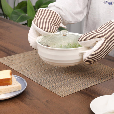 Set de 6 sets de table lavables, sets de table tissés antidérapants résistants à la chaleur