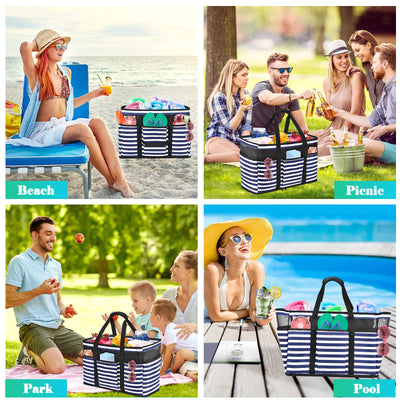 Large beach bag with zipper Waterproof beach bag