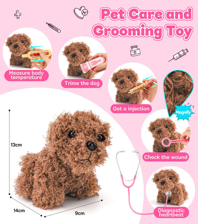 Vet Toy Kids With Plush Dog High Simulation Stethoscope Role Play Kids