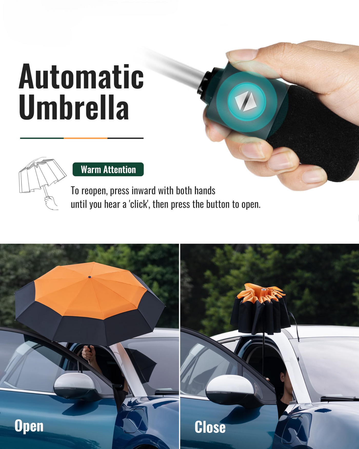 Parapluie de Voyage Compact Grand Storm Fes