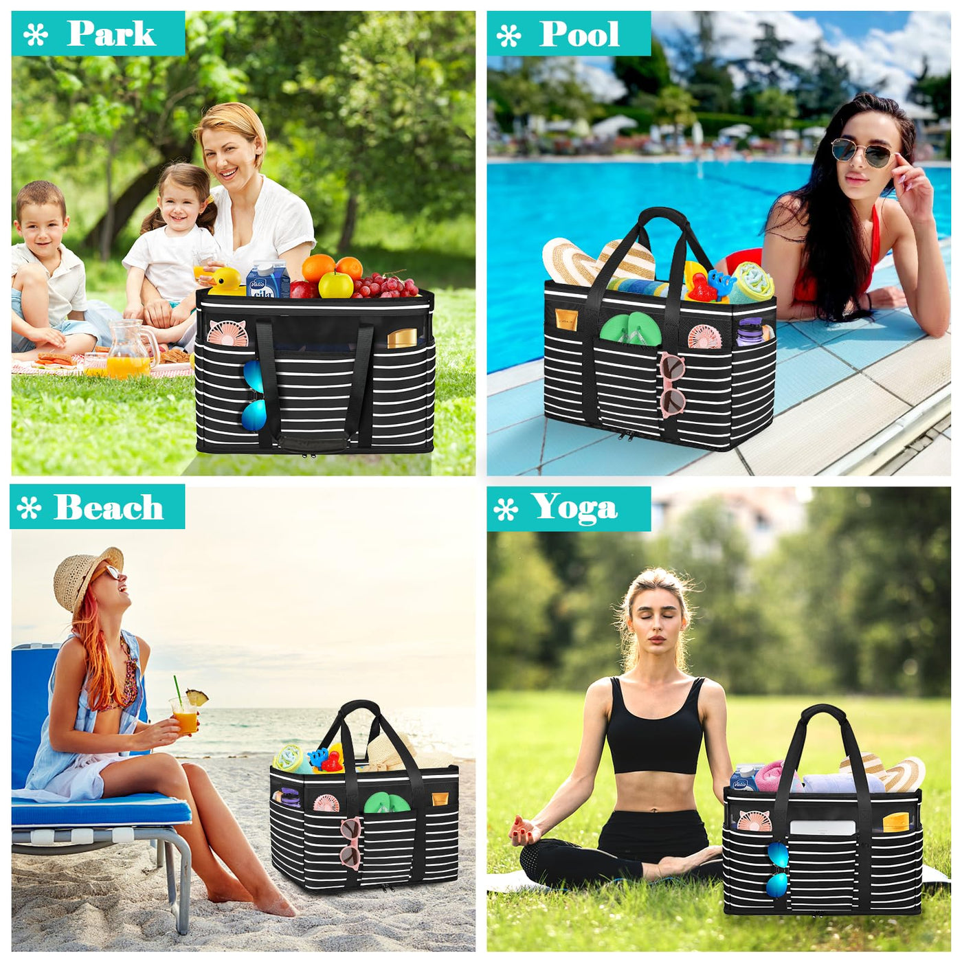 Large Lightweight Beach Bag Swimming Pool Bag