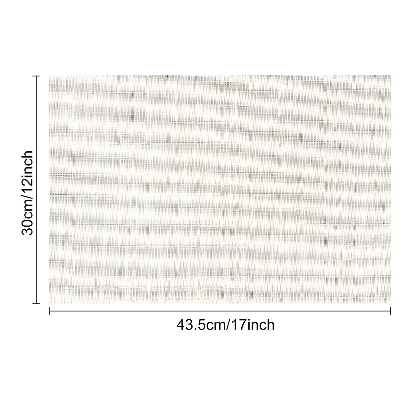 Set de 6 sets de table lavables, sets de table tissés antidérapants résistants à la chaleur