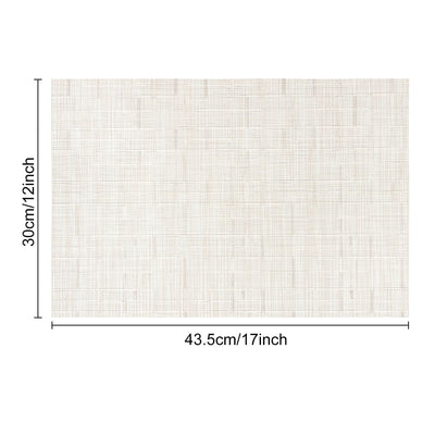 Set de 6 sets de table lavables, sets de table tissés antidérapants résistants à la chaleur