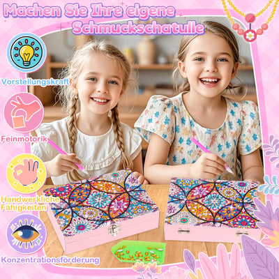 Crafting Diamond Painting jewelry box craft kit