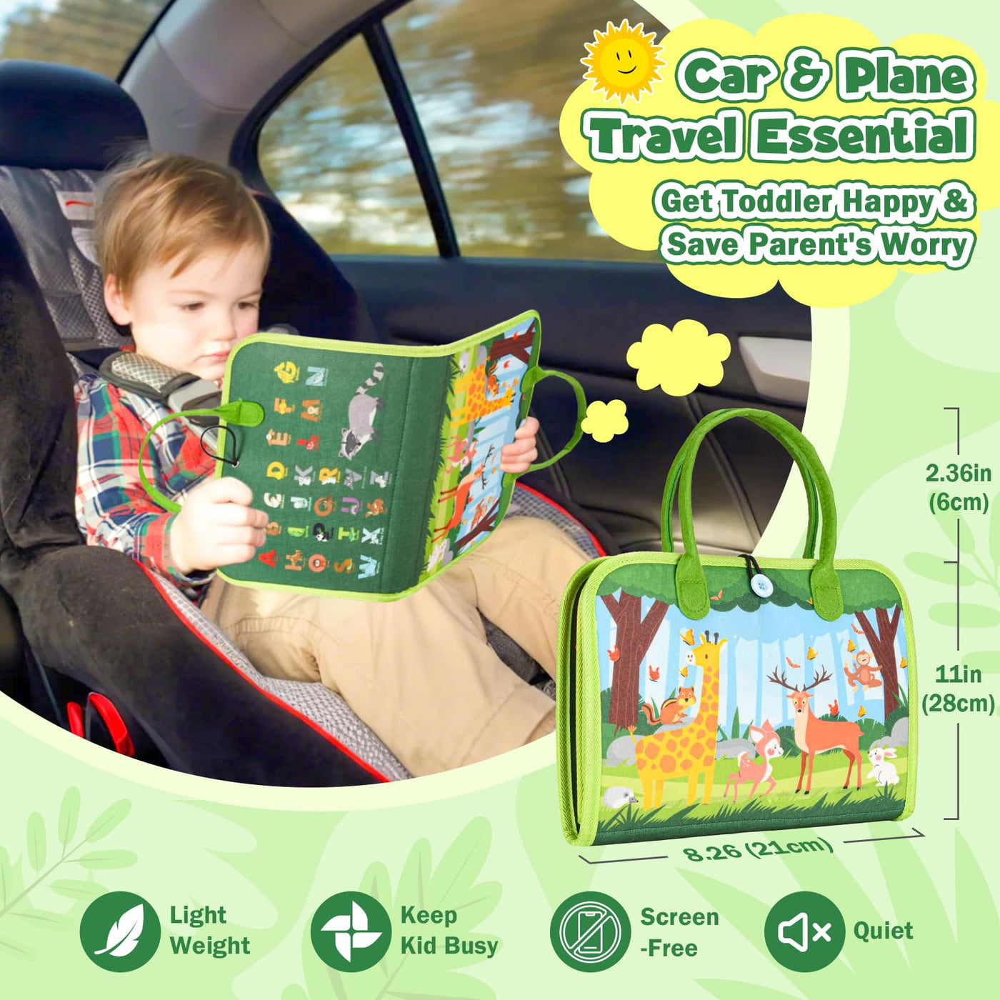 Busy Board Toys - Activity Board for Toddlers