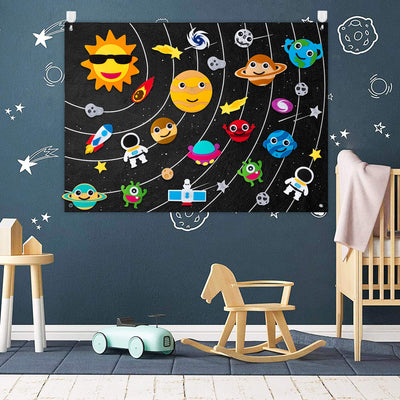 Toys Educational toys Children's toys Felt  Solar System  Story Board Preschool