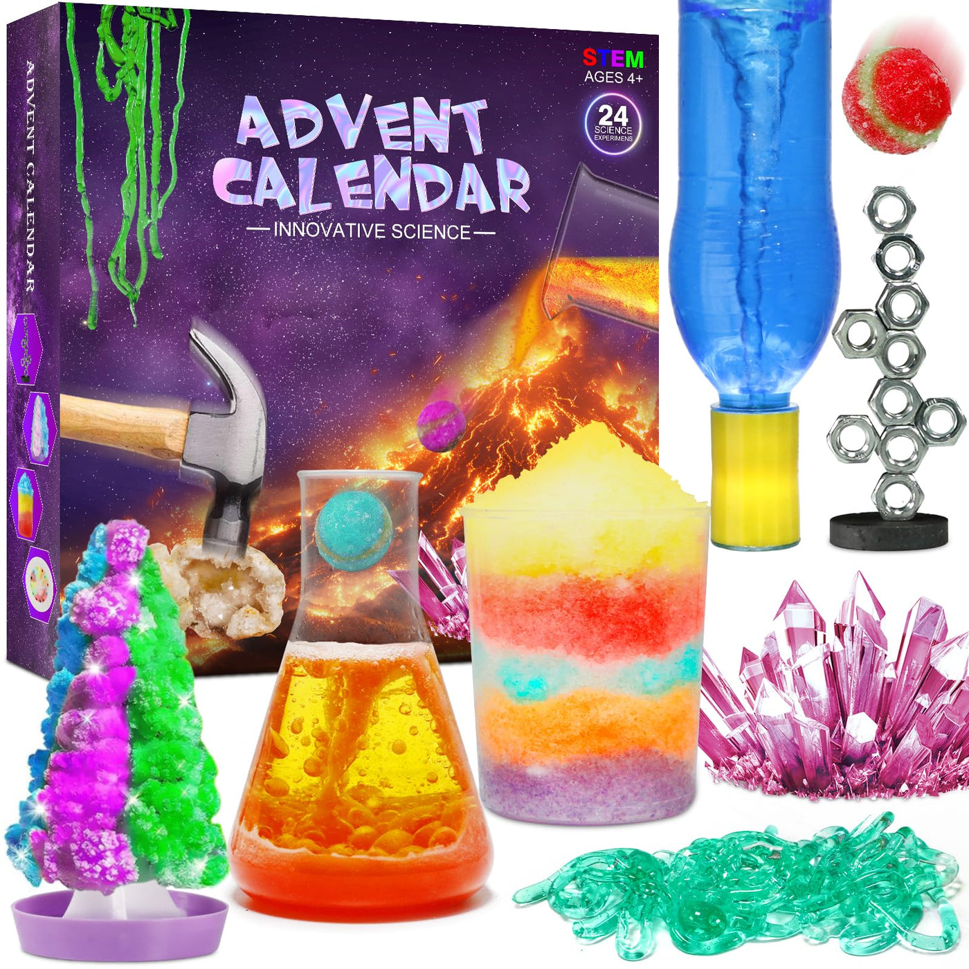 Experiments Advent Calendar 2024 Children's Christmas Calendar Experiment Kits