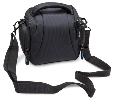 DSLM photo/camera bag system L with accessory compartments and carrying strap - suitable for bridge camera or system camera