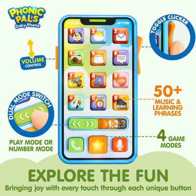 Smartphone, Phone, Play Phone keyfob key toy set children toddler cell phone toy