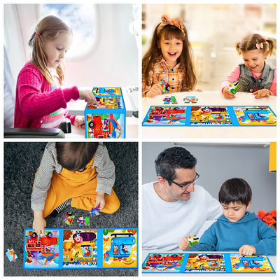 Children's puzzle magnetic puzzle avto puzzle