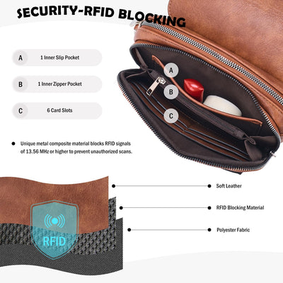 Handy Umhängetasche, Vegan Leder Crossbody Bag Umhängetasche mit verstellbarem abnehmbarem breitem Riemen