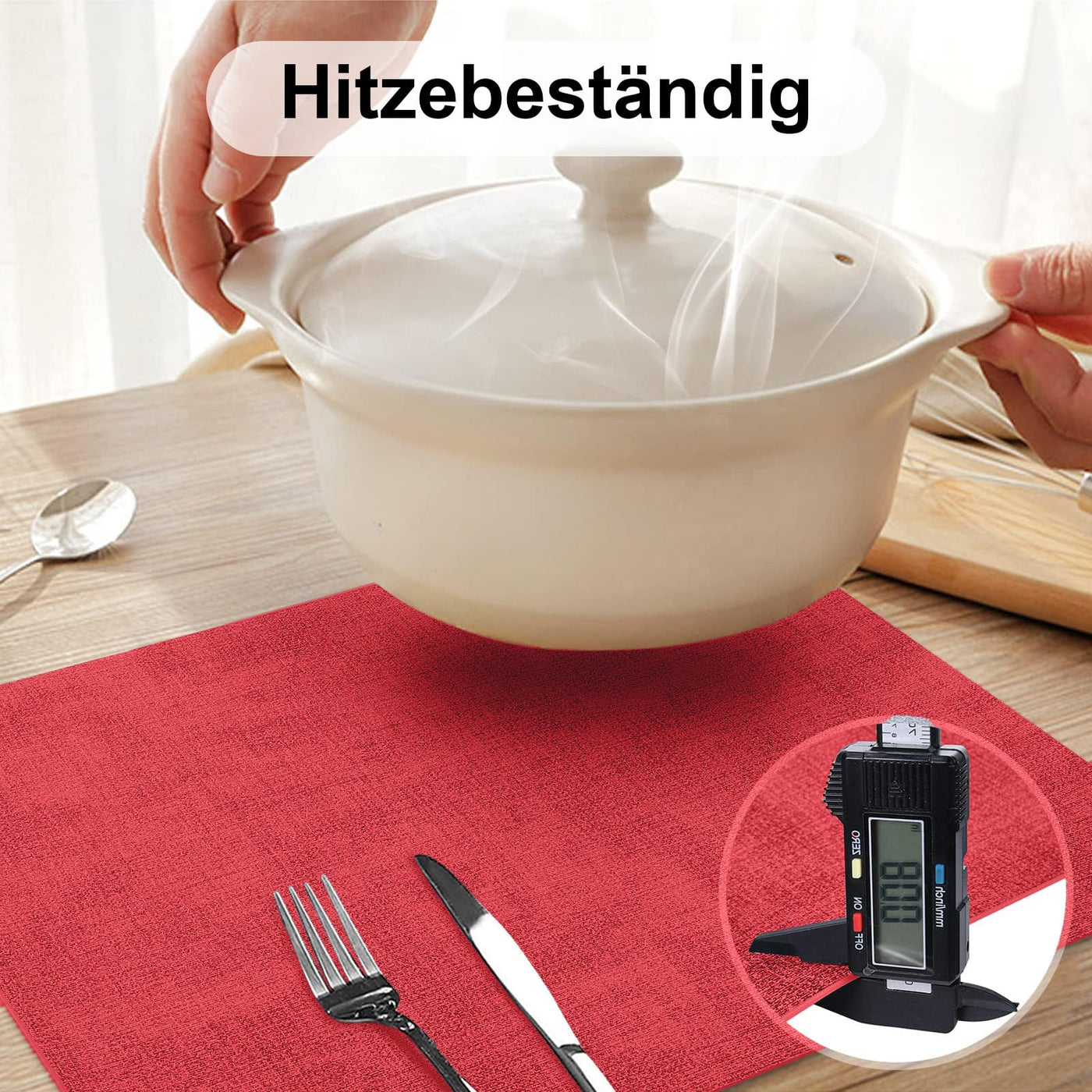 Set de 4 sets de table lavables, sets de table imperméables, beaux sets de table