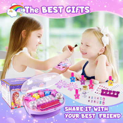 Nail Studio Enfants Filles, Cadeaux pour Filles Ensemble de vernis à ongles, Nail Art Enfants 6-10