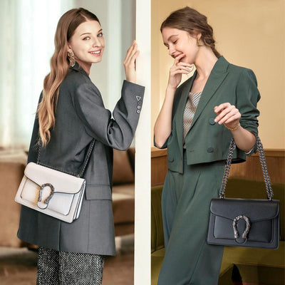 Sac à bandoulière en chaîne sac à bandoulière sac à main petit sac à bandoulière sac à bandoulière en cuir sac de soirée élégant avec bandoulière en chaîne réglable