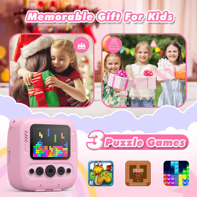 Kids camera instant camera, instant camera kids with card & printing paper