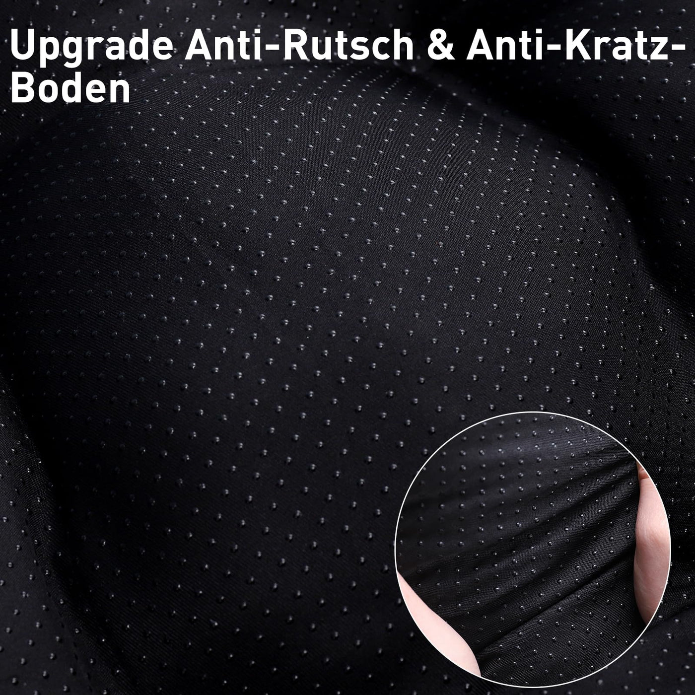 Lit pour Chien pour Grands Chiens, Lavable, Coussin Moelleux pour Chien, Tapis pour Chien pour Grands / Moyens Chiens, Fond Antidérapant, Respirant, Matelas pour Chien, Lit pour Animaux de Compagnie, Gris Foncé, 90 x 60 cm