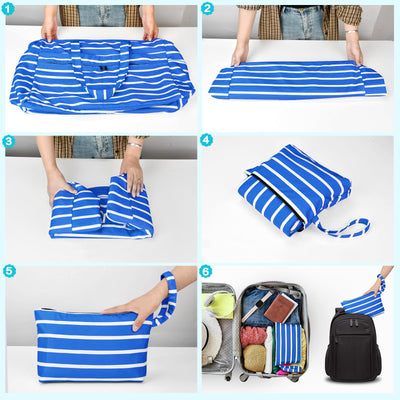 Grand sac de plage imperméable avec fermeture éclair