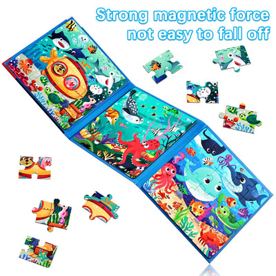 Children's puzzle magnetic puzzle sea animal puzzle for children puzzle