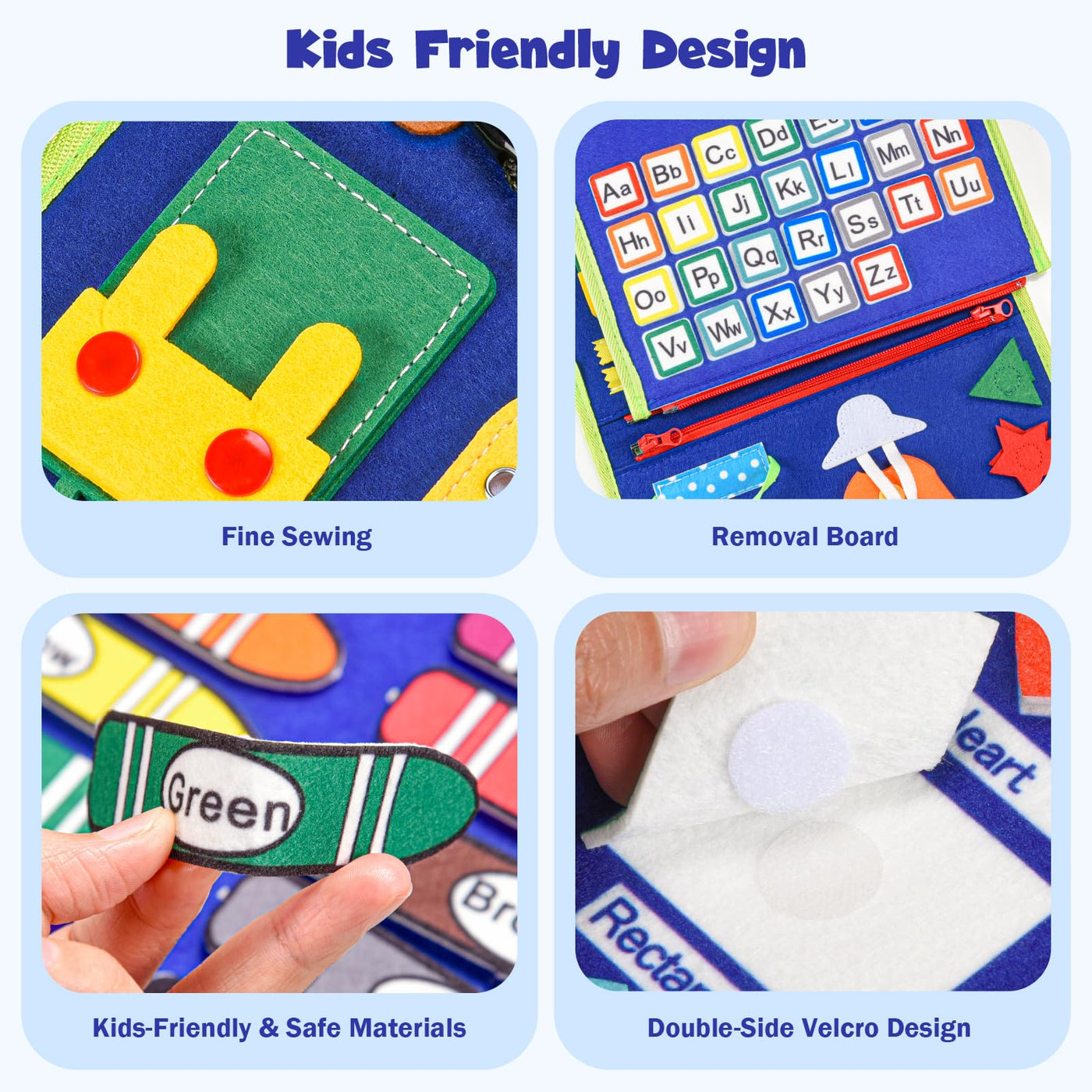 Busy Board Toys - Activity Board for Toddlers