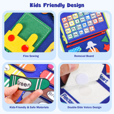 Busy Board Toys - Activity Board for Toddlers