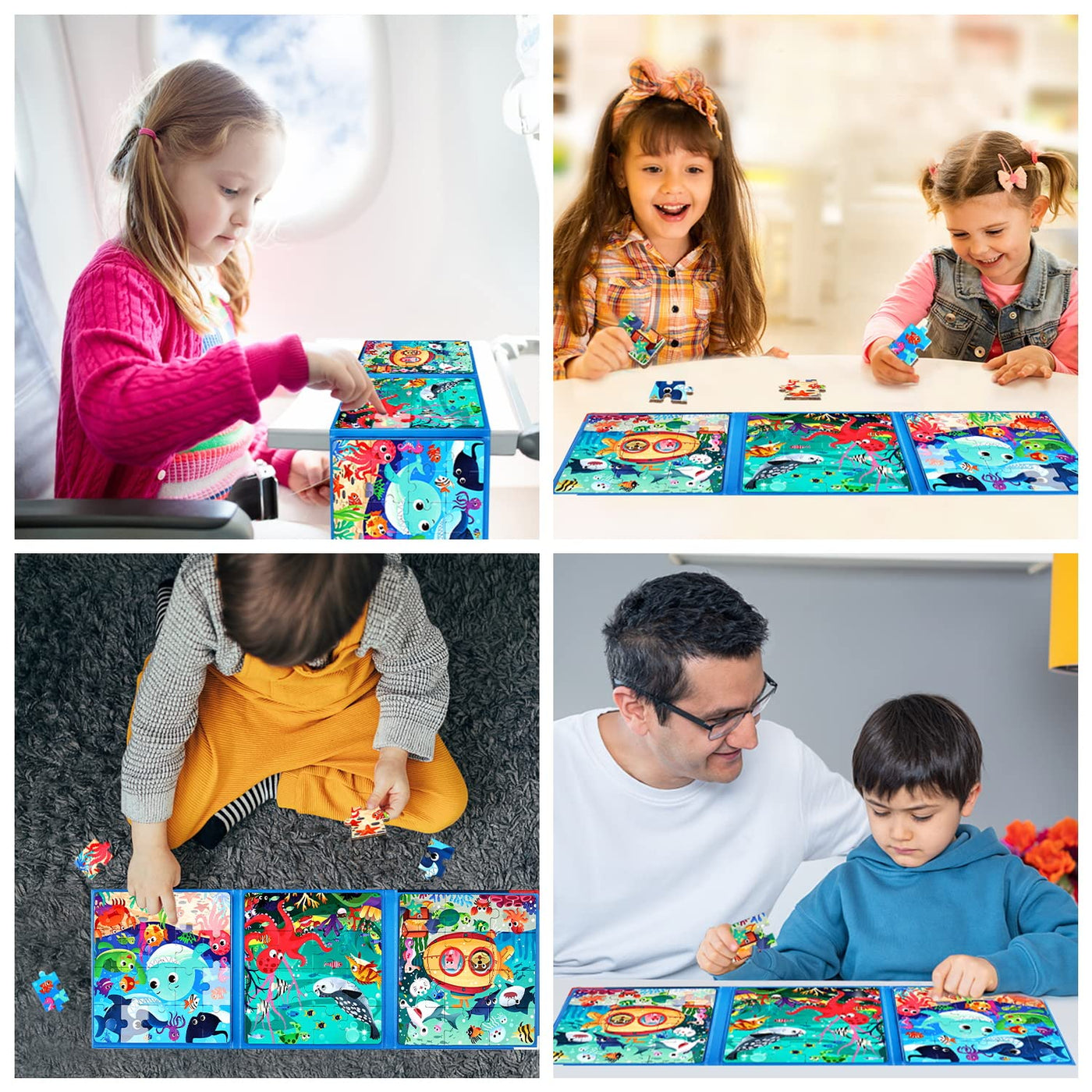 Children's puzzle magnetic puzzle sea animal puzzle for children puzzle