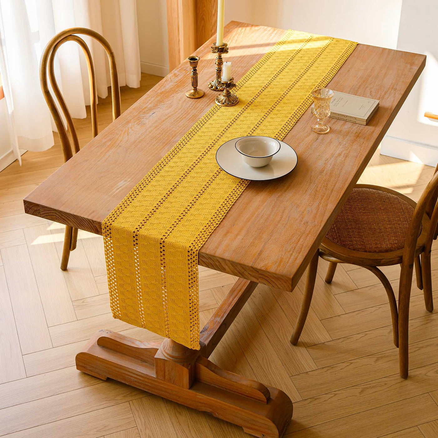 Chemin de Table Boho Macramé