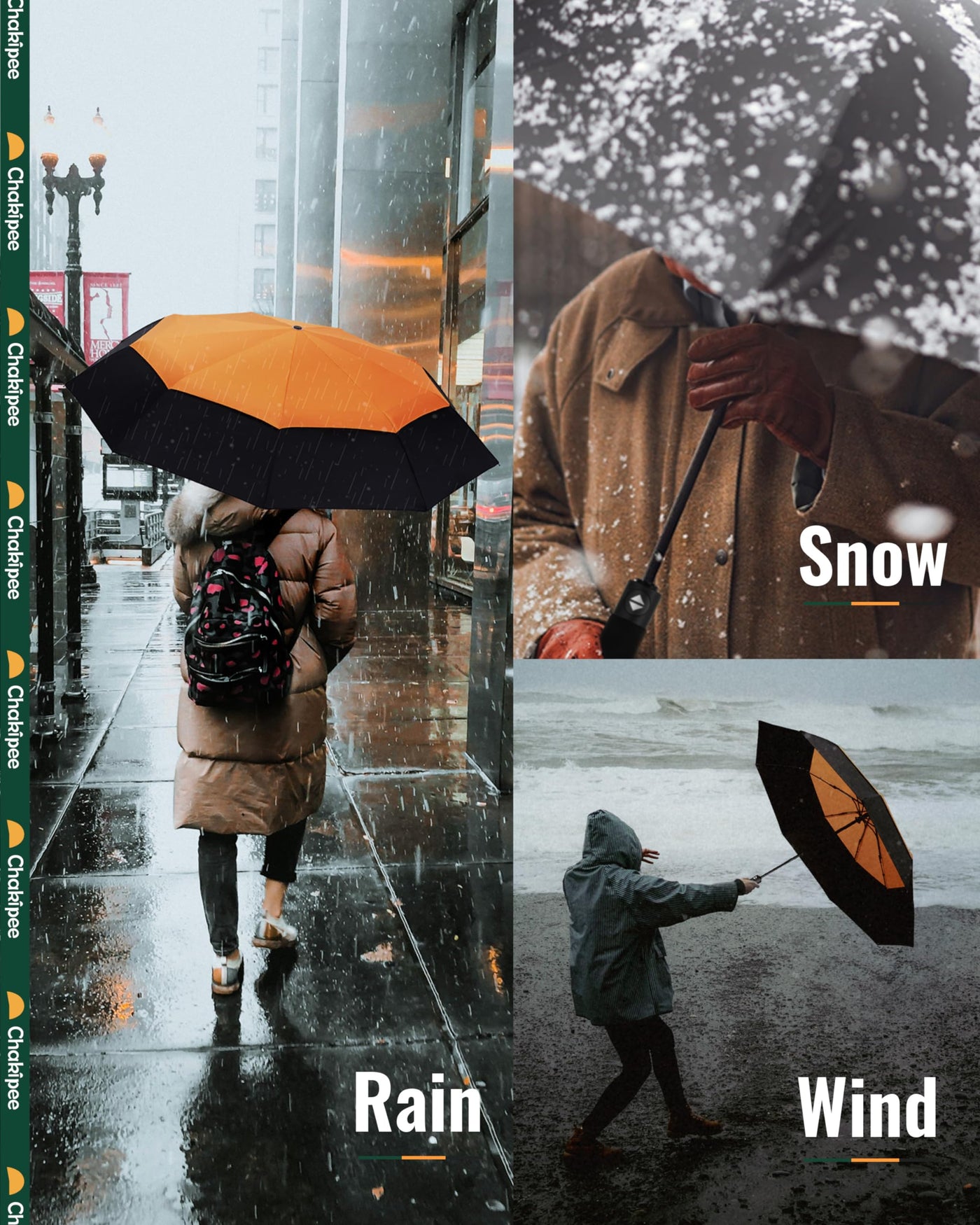 Parapluie de Voyage Compact Grand Storm Fes