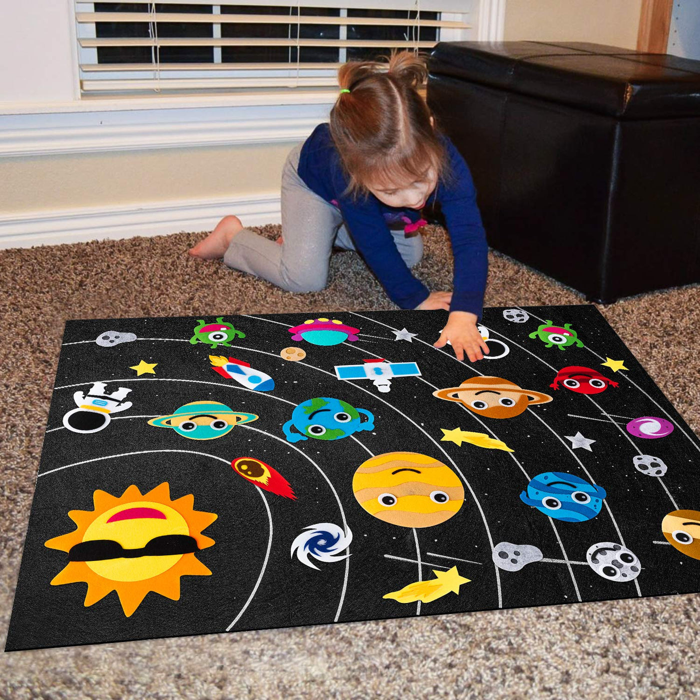 Toys Educational toys Children's toys Felt  Solar System  Story Board Preschool