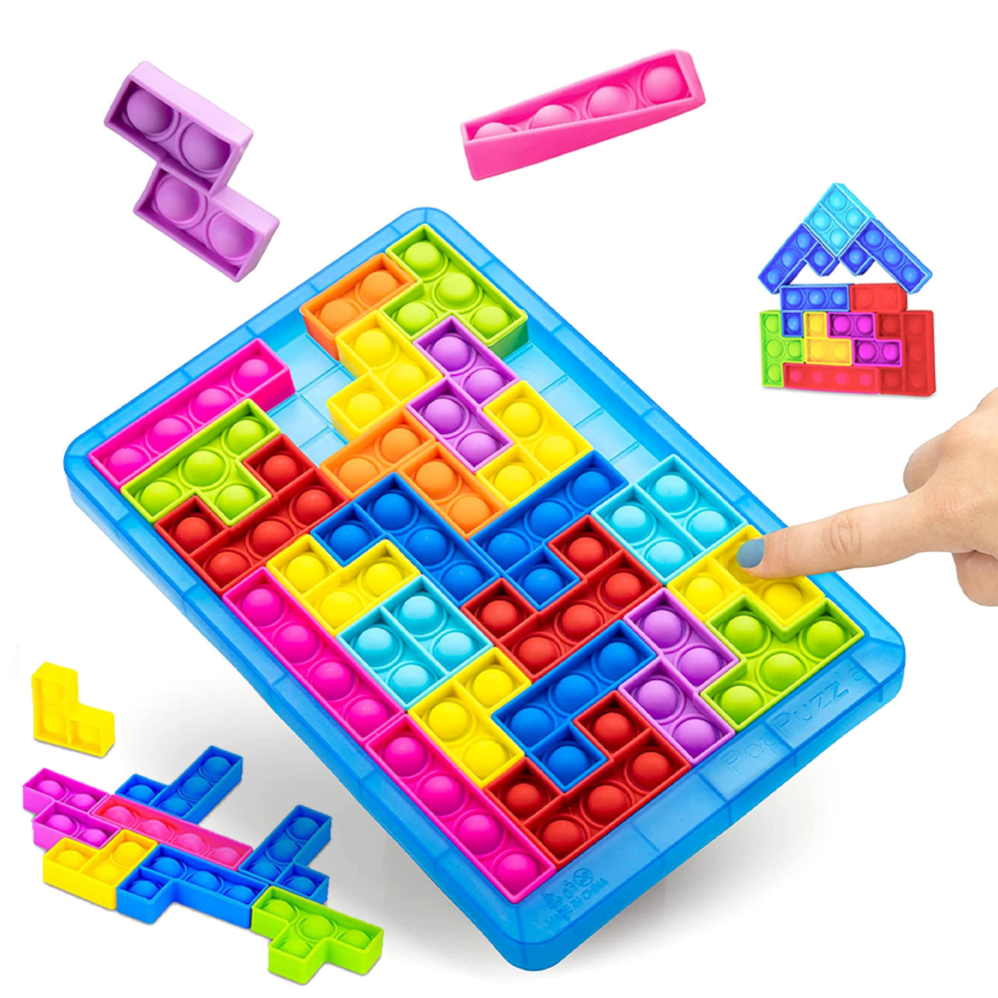 Puzzle Tetris Pop Up Toys Popit Anti Stress Sensory Toys Fidget Toys