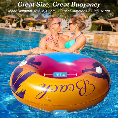 Anneau de piscine pour adultes, avec poignée