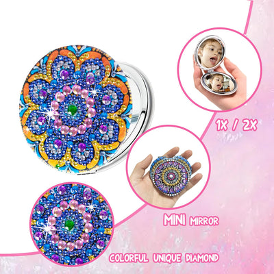 Miroir de poche 2 pièces Diamond Painting
