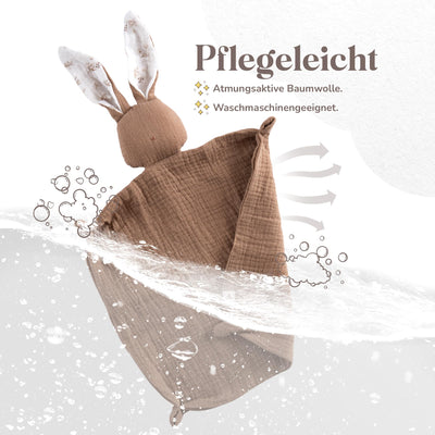 Doudou lapin pour bébé - Doudou en mousseline de soie comme cadeau de naissance /doudou bébé/ doudou bébé