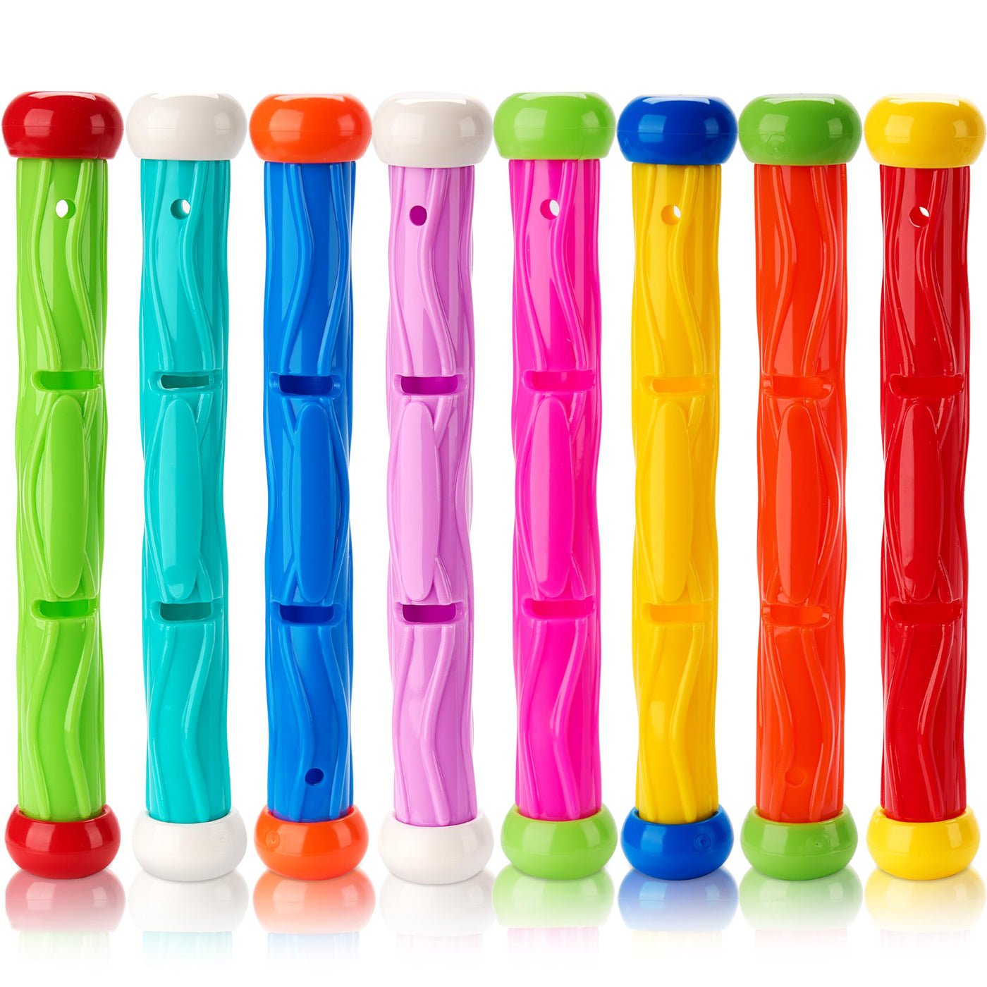 Pieces of diving sticks, water toys