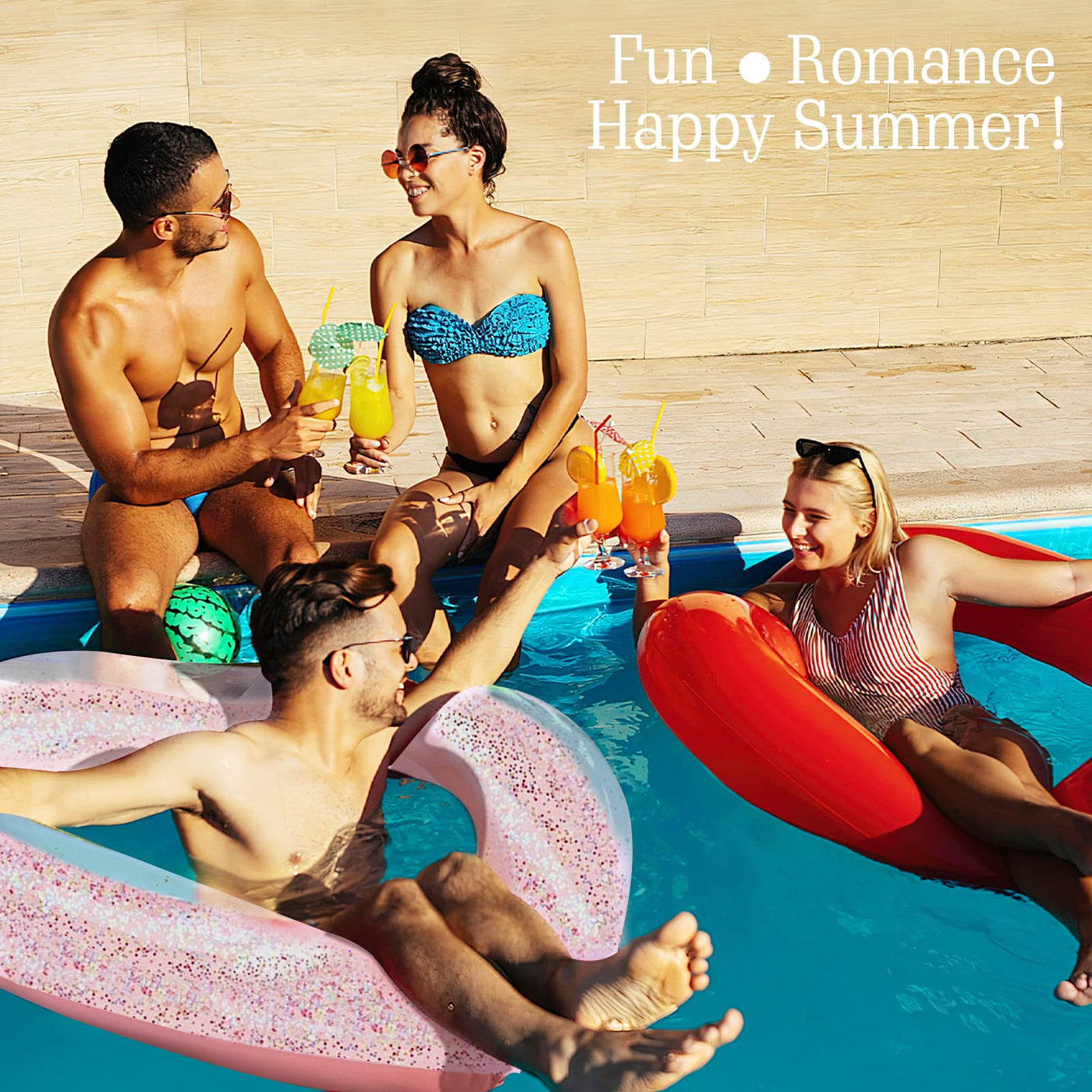 Anneau de Natation Gonflable Eau de Piscine