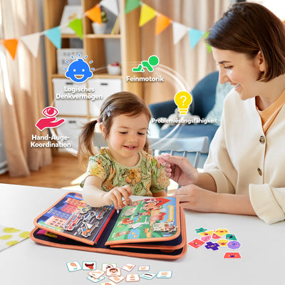 Tableau d'éveil, livre silencieux, cadeaux jouets