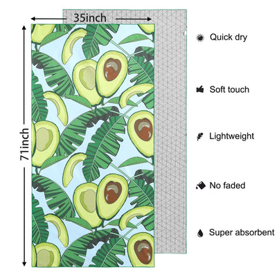 Serviette de plage en Microfibre avec Sac