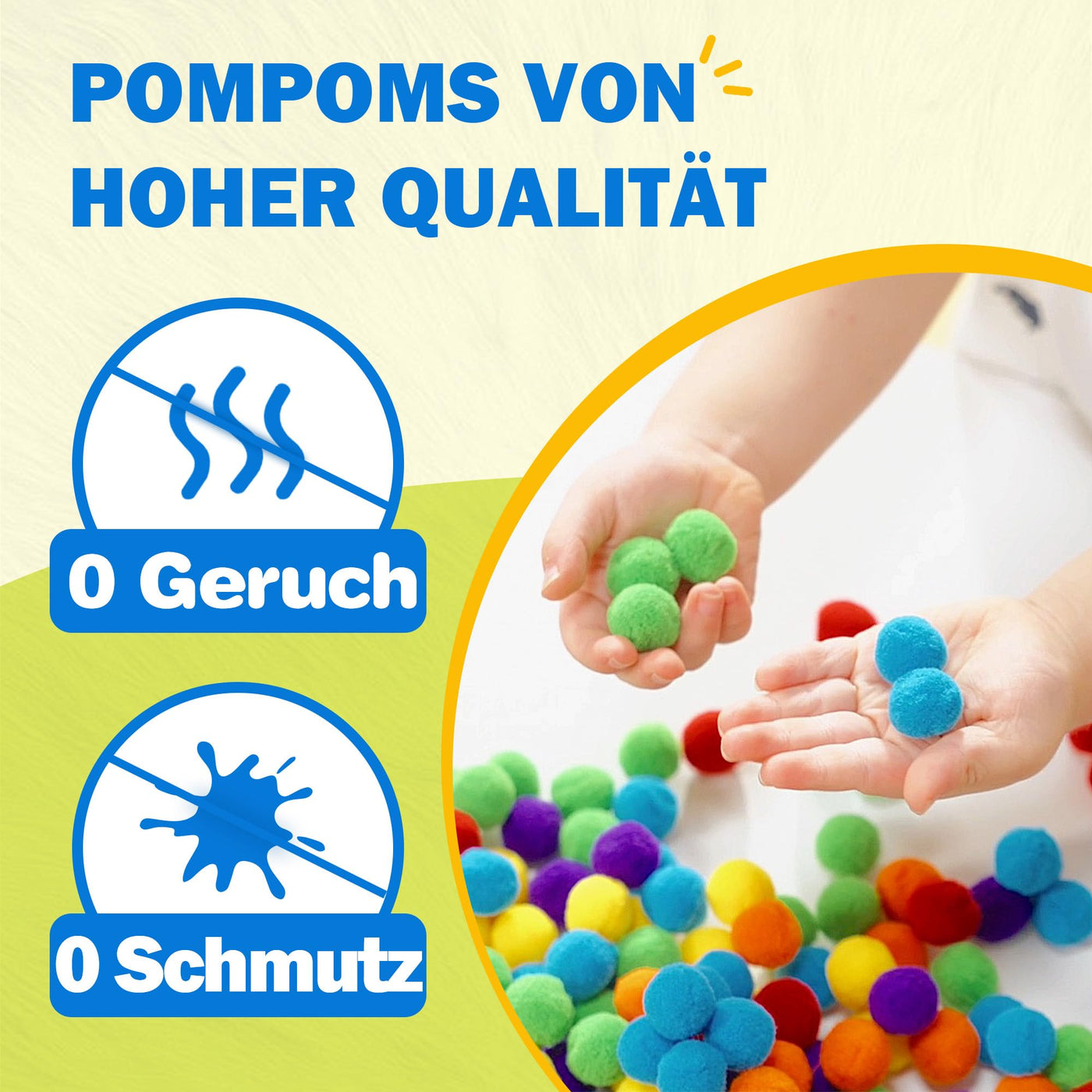 Paquet de bricolage pour enfants avec des pompons Paquets de bricolage créatif