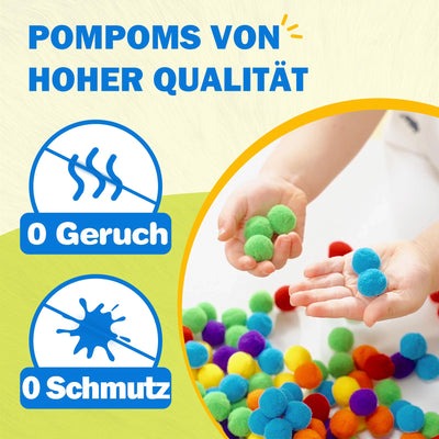 Paquet de bricolage pour enfants avec des pompons Paquets de bricolage créatif