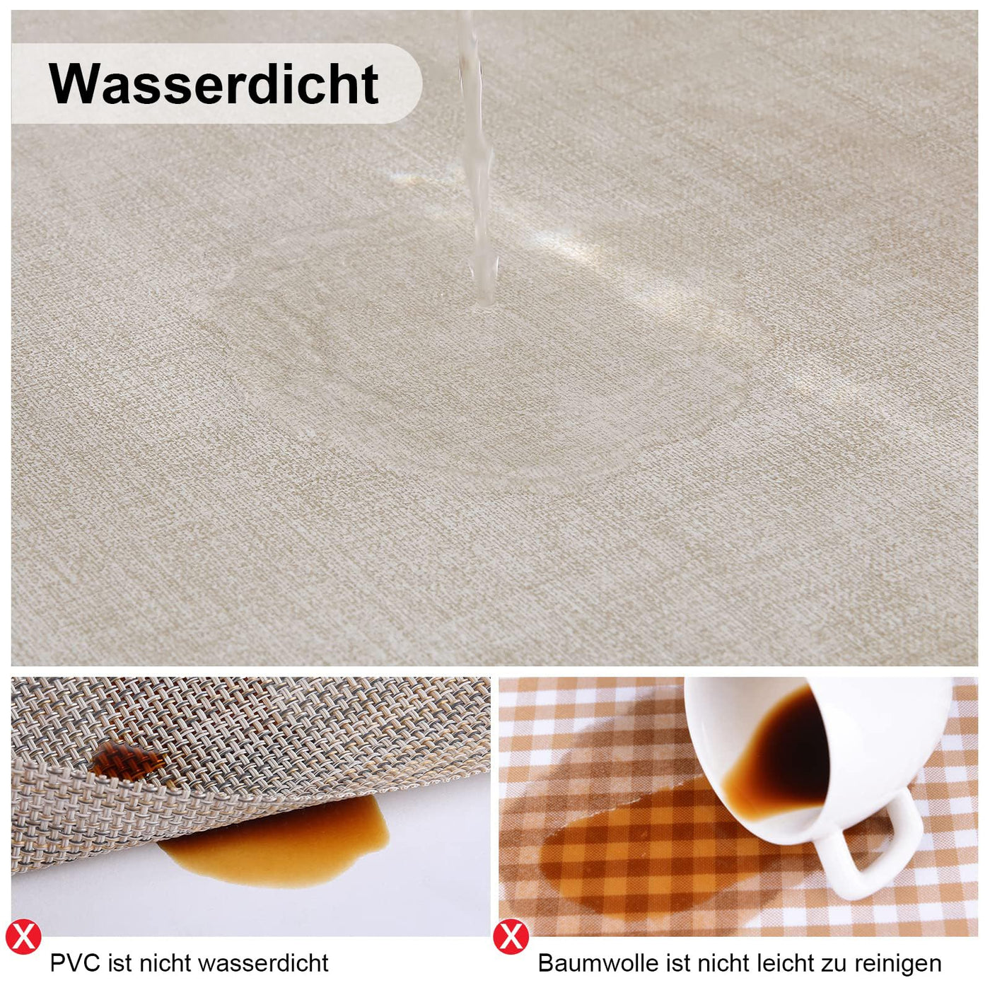 Set de 4 sets de table lavables, sets de table imperméables, beaux sets de table