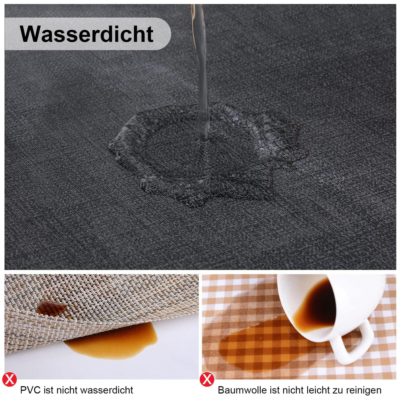 Set de 4 sets de table lavables, sets de table imperméables, beaux sets de table