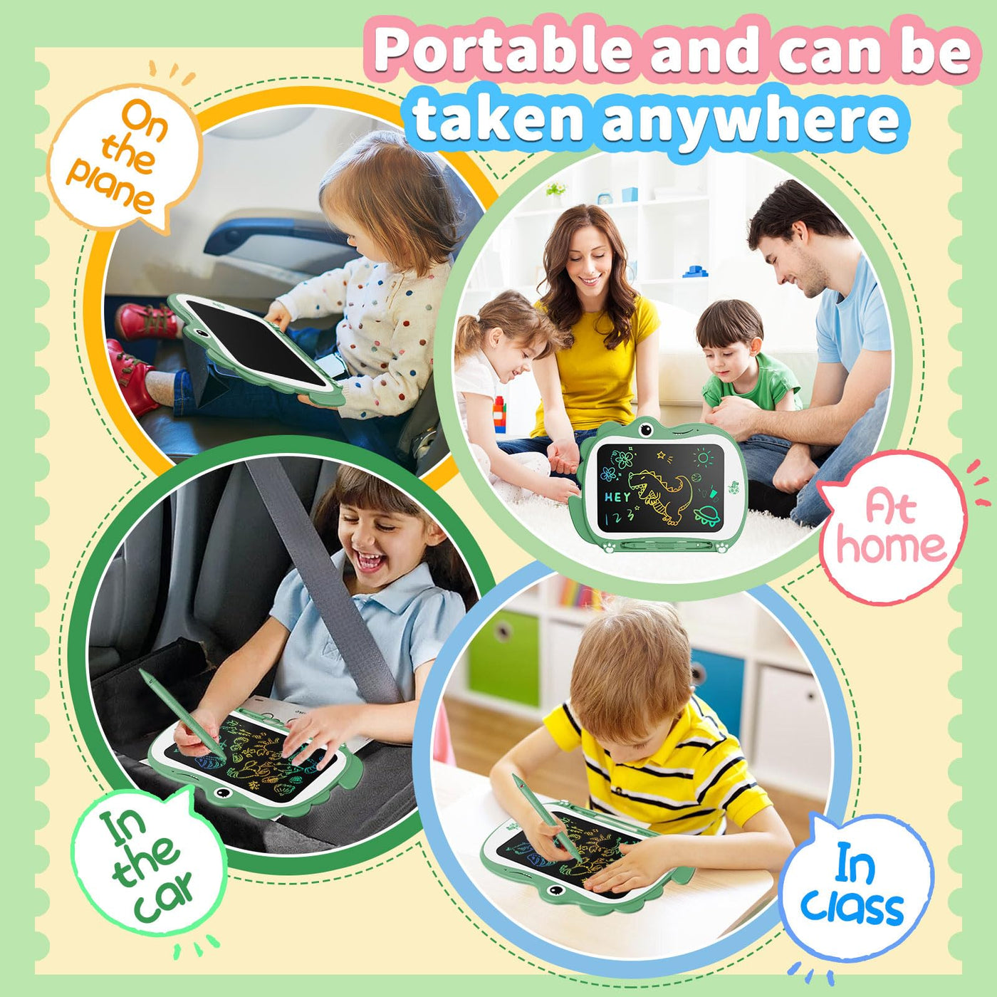 Dinosaur LCD drawing tablet, writing tablet, toddler toy