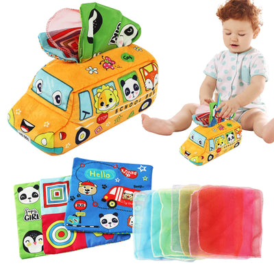 Baby tissue box Cosmetic tissue box Toy for toddlers Sensory toy Children