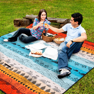 Couverture de pique-nique imperméable pour l'extérieur, tapis de plage