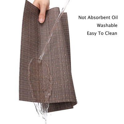 Set de 6 sets de table lavables, sets de table tissés antidérapants résistants à la chaleur