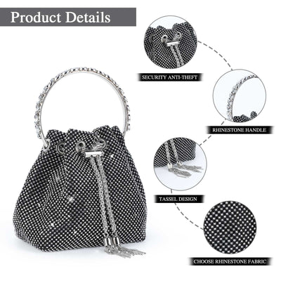 Clutch Abendtasche Glitzer Umhängetasche kleine Paillettenhandtasche Umhängetasche Kettentasche Strass