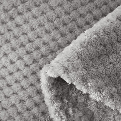 Cuddly blanket Super soft and warm fleece blanket for sofa, couch and bed with waffle pattern, cozy & comfortable blanket