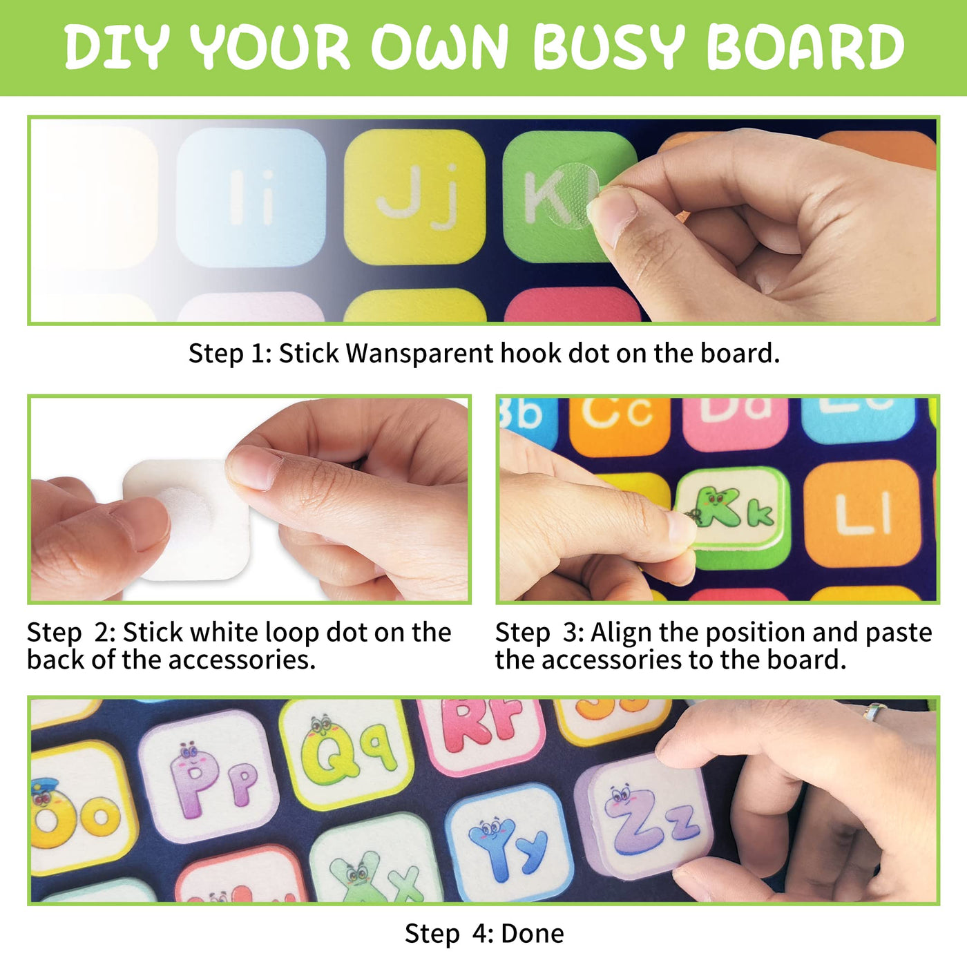 Busy Board - Activity Board - Learning toy for basic skills and airplane travel toy.