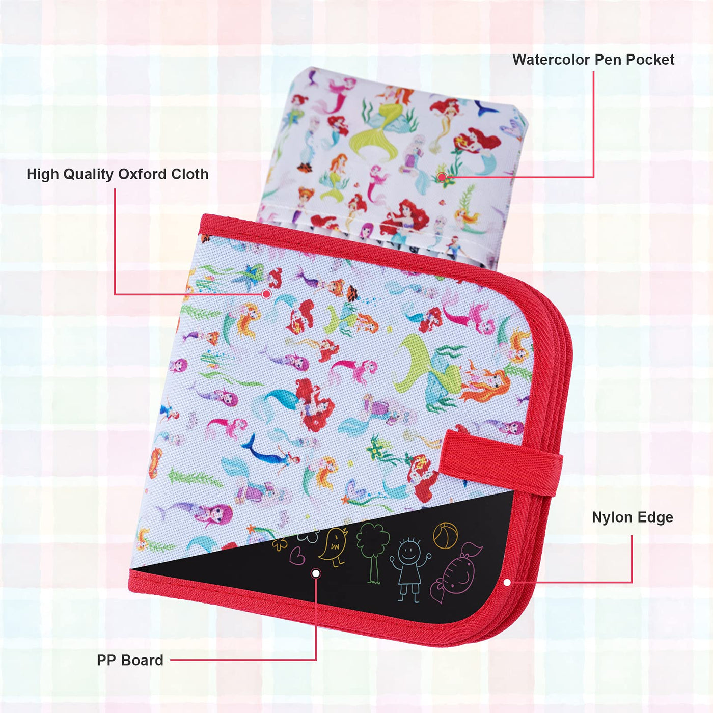 Wipe-off coloring book for children, portable graffiti drawing board