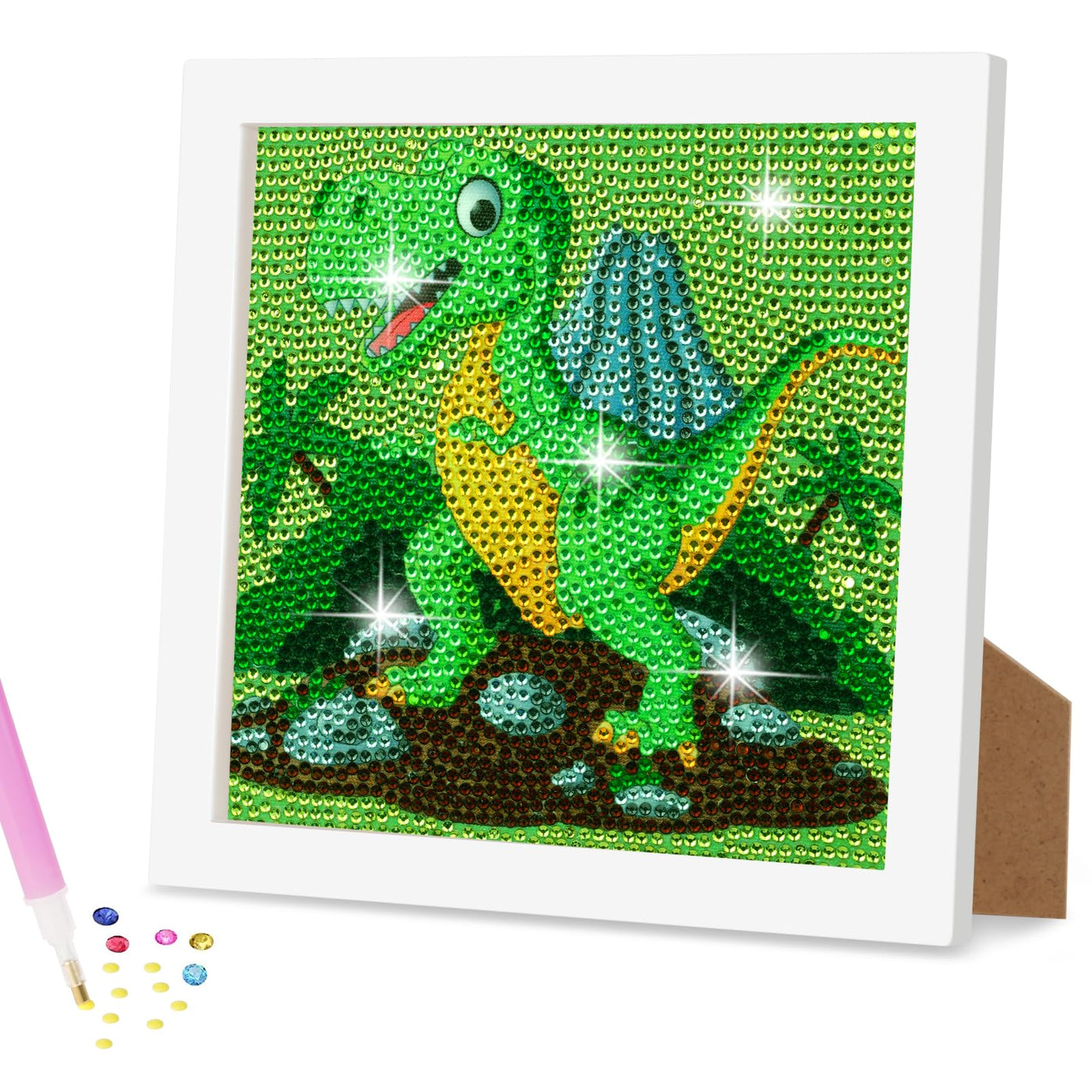 Diamond Painting Kids with Wooden Frame